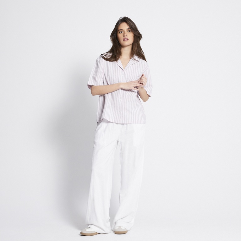 Crinkled shirt "Mathilde" Light Pink